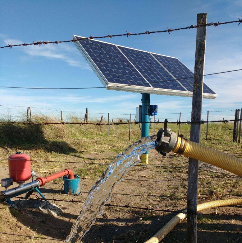 manguera tirando agua